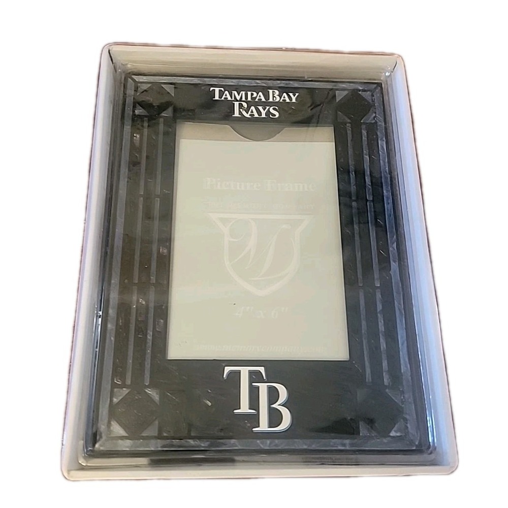 Tampa Bay Rays MLB Art Glass Picture Frame 4x6 The Memory Company MLB NEW